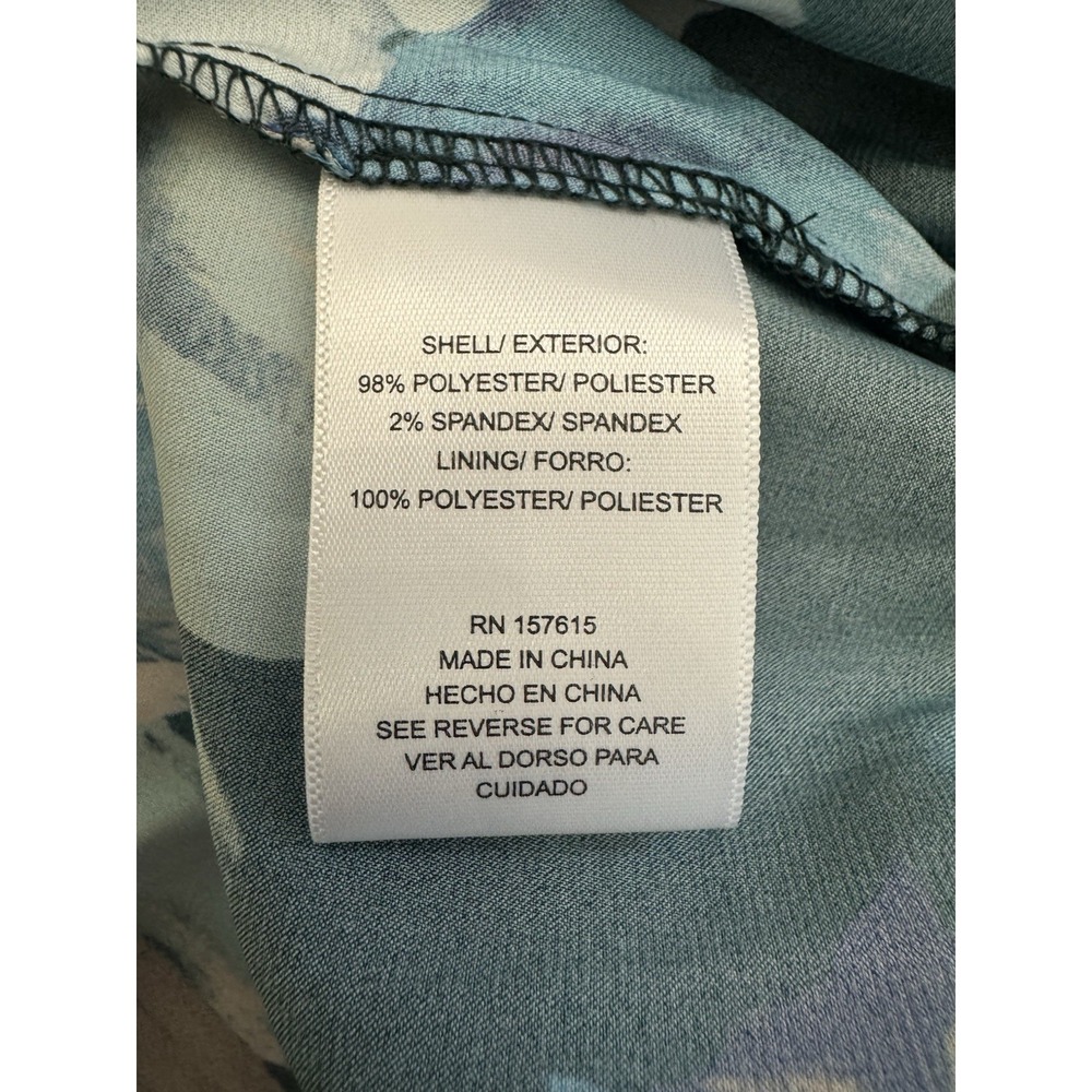 Nicole Miller New York Women's Floral Maxi Dress Sz S Tiered Boho Green - Picture 6 of 6